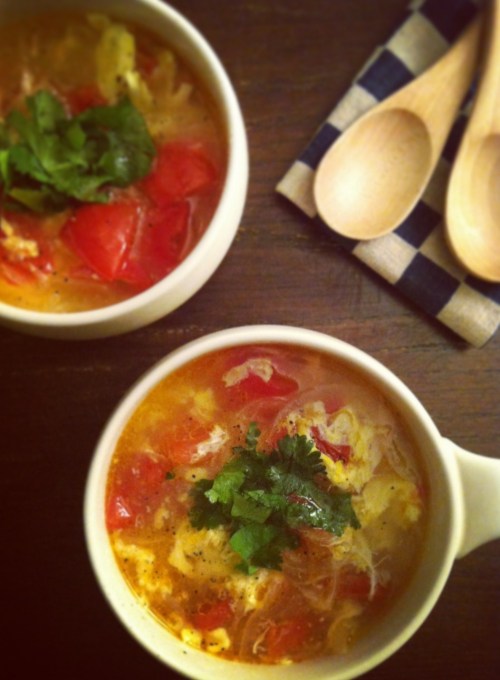 tomato egg drop soup